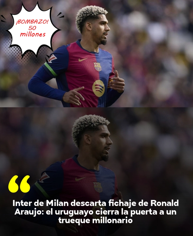 Inter de Milán descarta fichaje de Ronald Araújo: el uruguayo cierra la puerta a un trueque millonario