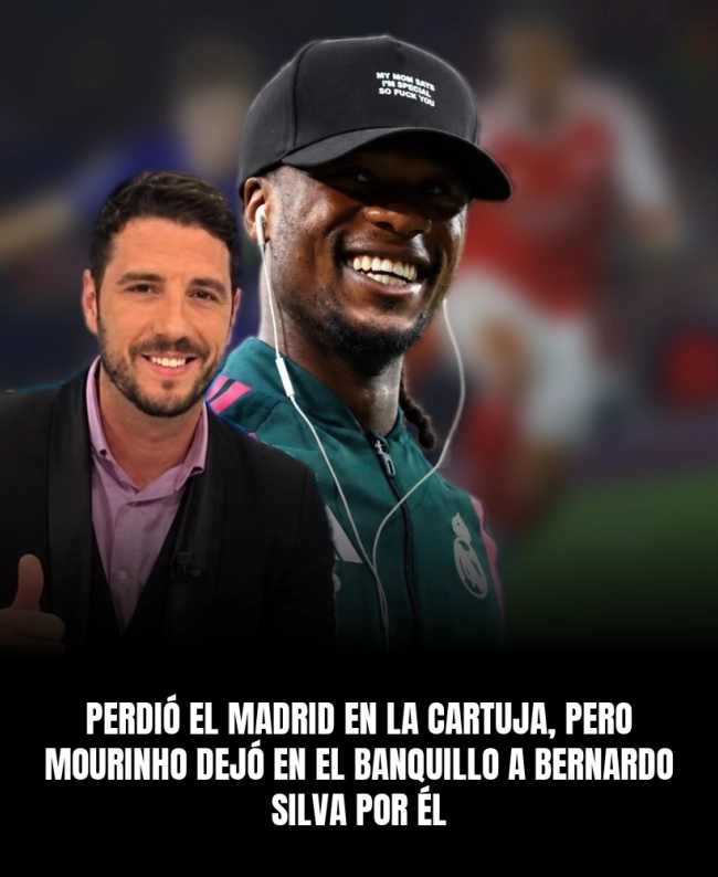 Perdió el Madrid en La Cartuja, pero Mourinho dejó en el banquillo a Bernardo Silva por él Perdió el Madrid en La Cartuja, pero Mourinho dejó en el banquillo a Bernardo Silva por él
