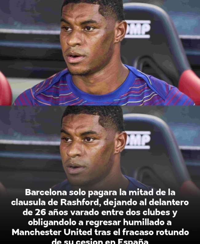 Humillación total: Barcelona abandona a Rashford y el inglés vuelve derrotado a Manchester tras rechazar pagar su cláusula