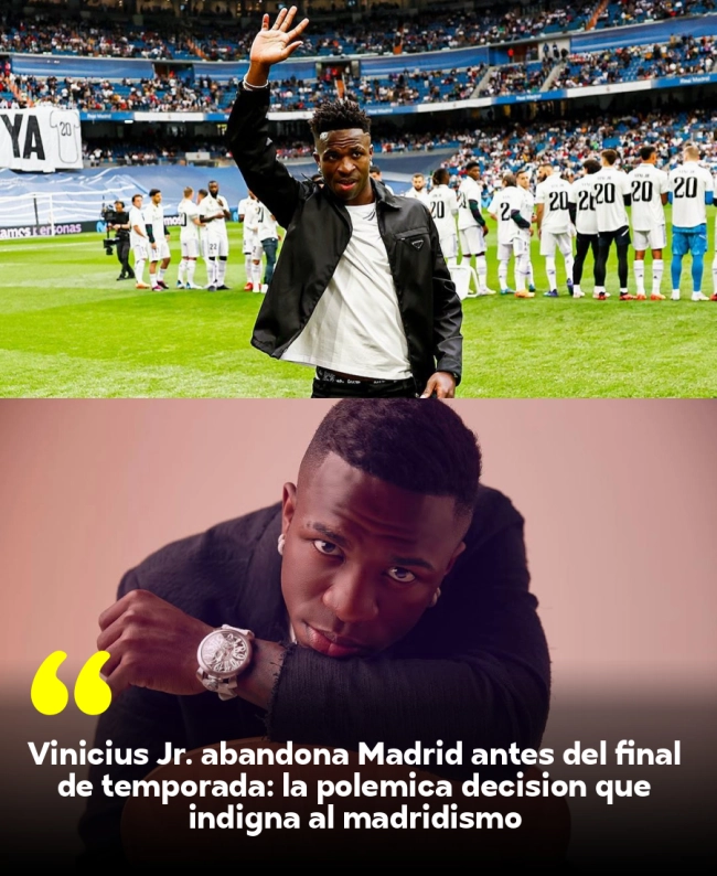 Vinicius Jr. abandona Madrid antes del final de temporada: la polémica decisión que indigna al madridismo