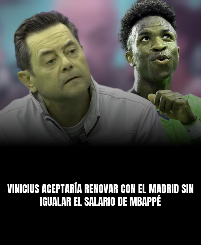 Vinicius aceptaría renovar con el Madrid sin igualar el salario de Mbappé