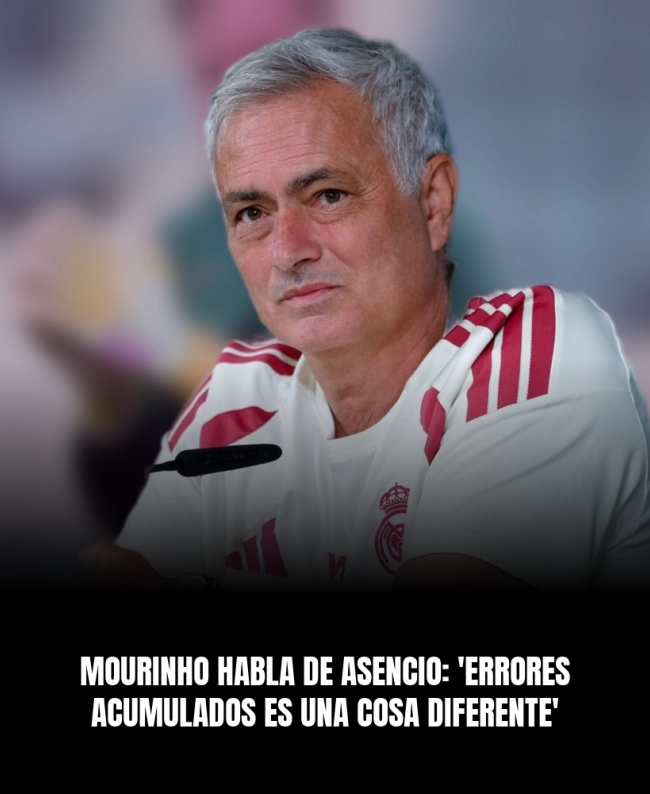 Mourinho habla de Asencio: 'Errores acumulados es una cosa diferente'