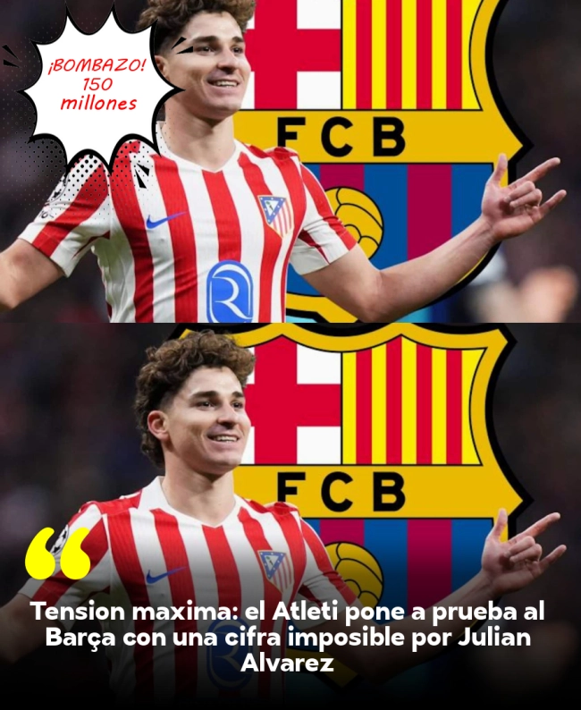 Tensión máxima: el Atleti pone a prueba al Barça con una cifra imposible por Julián Álvarez