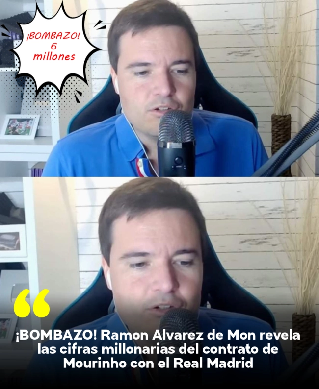 ¡BOMBAZO! Ramón Álvarez de Mon revela las cifras millonarias del contrato de Mourinho con el Real Madrid ¡BOMBAZO! Ramón Álvarez de Mon revela las cifras millonarias del contrato de Mourinho con el Real Madrid