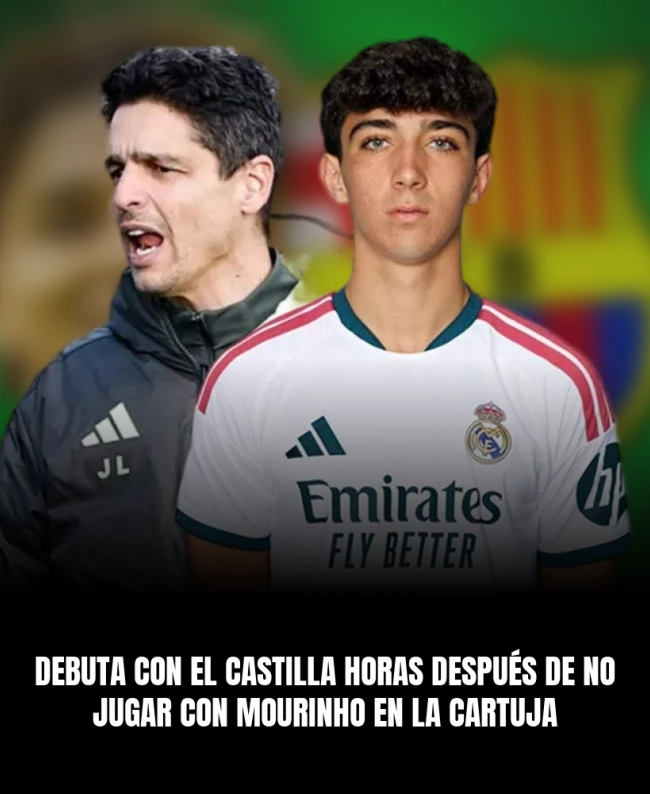 Debuta con el Castilla horas después de no jugar con Mourinho en La Cartuja Debuta con el Castilla horas después de no jugar con Mourinho en La Cartuja