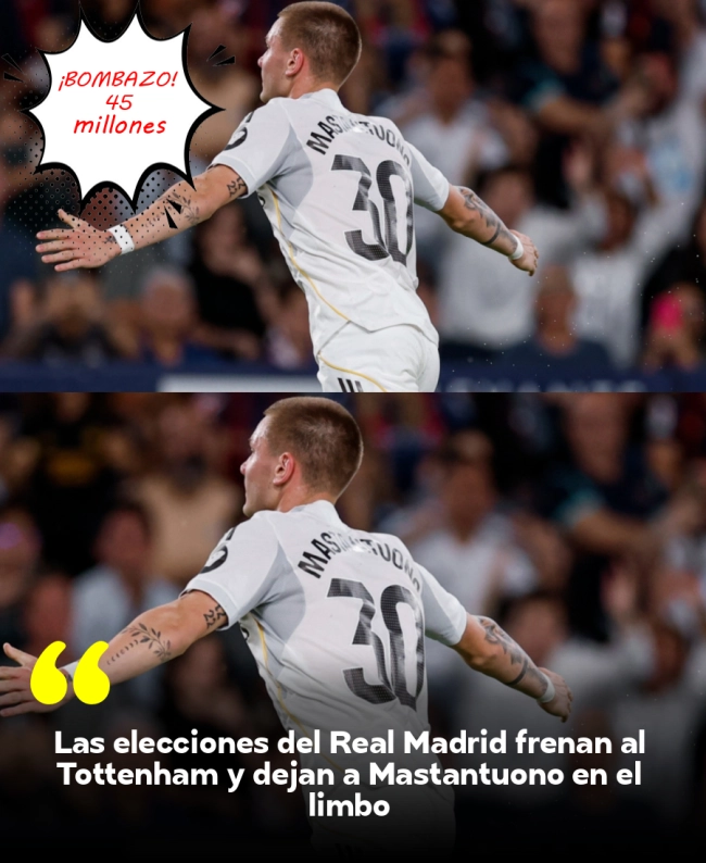 Las elecciones del Real Madrid frenan al Tottenham y dejan a Mastantuono en el limbo