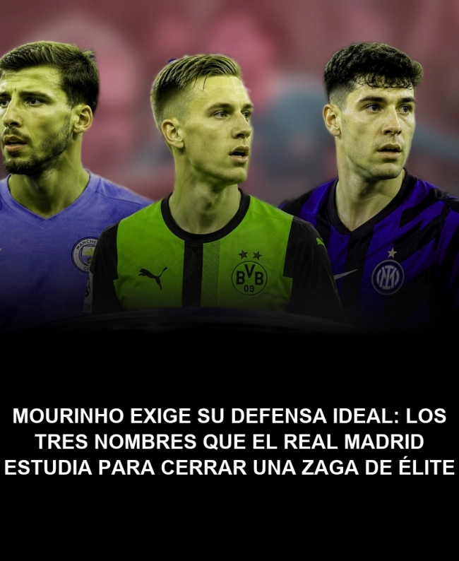Mourinho exige su defensa ideal: los tres nombres que el Real Madrid estudia para cerrar una zaga de élite