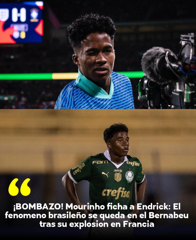 ¡BOMBAZO! Mourinho ficha a Endrick: El fenómeno brasileño se queda en el Bernabéu tras su explosión en Francia