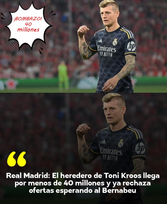 Real Madrid: El heredero de Toni Kroos llega por menos de 40 millones y ya rechaza ofertas esperando al Bernabéu