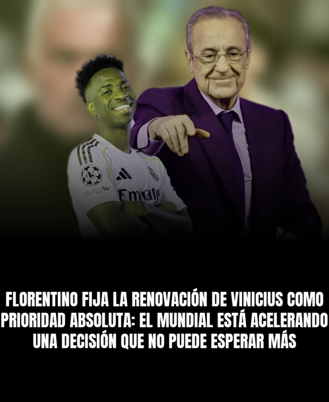 Florentino fija la renovación de Vinicius como prioridad absoluta: el Mundial está acelerando una decisión que no puede esperar más