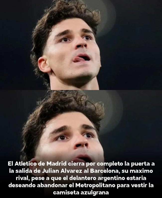 Guerra total: El Atlético bloquea brutalmente el fichaje soñado del Barça y Julián Álvarez queda atrapado Guerra total: El Atlético bloquea brutalmente el fichaje soñado del Barça y Julián Álvarez queda atrapado