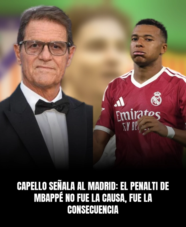 Capello señala al Madrid: el penalti de Mbappé no fue la causa, fue la consecuencia Capello señala al Madrid: el penalti de Mbappé no fue la causa, fue la consecuencia