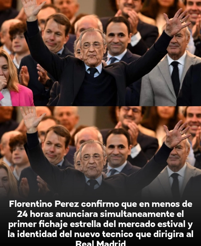 Florentino Pérez confirma doble bombazo: nuevo entrenador y fichaje galáctico este jueves