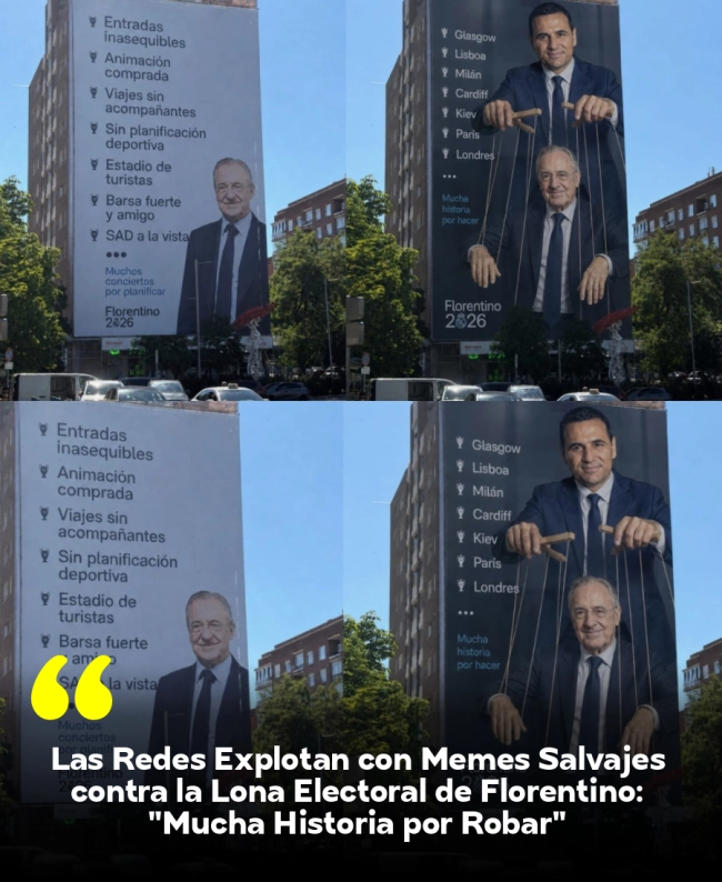 Las Redes Explotan con Memes Salvajes contra la Lona Electoral de Florentino: 