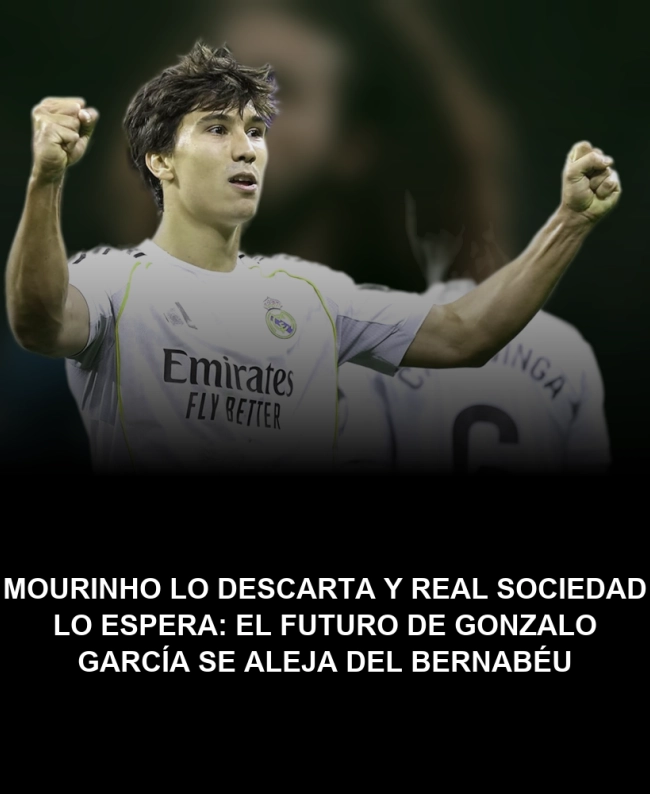 Mourinho lo descarta y Real Sociedad lo espera: el futuro de Gonzalo García se aleja del Bernabéu Mourinho lo descarta y Real Sociedad lo espera: el futuro de Gonzalo García se aleja del Bernabéu