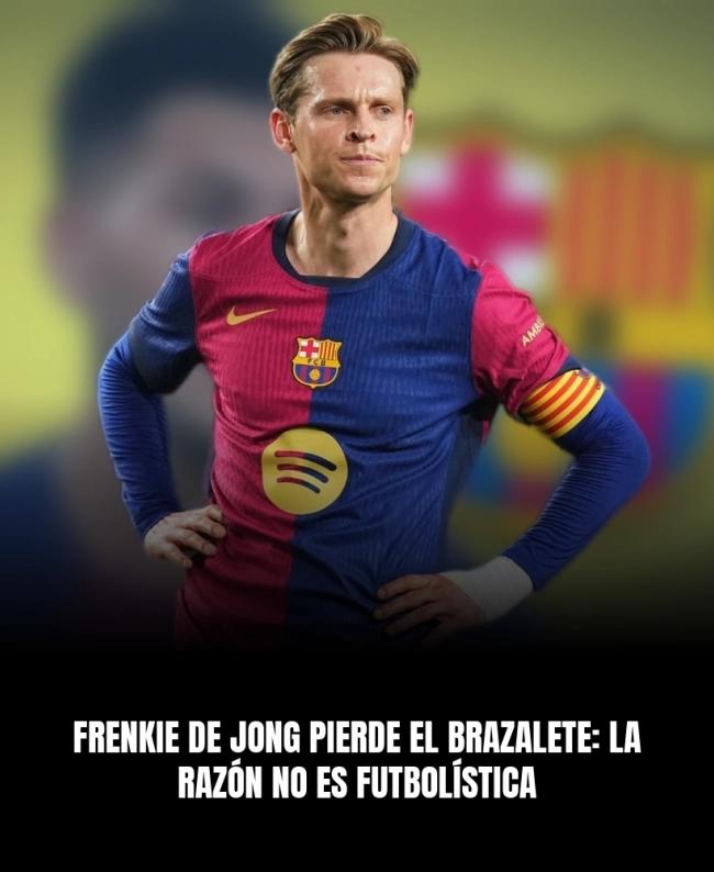 Frenkie de Jong pierde el brazalete: la razón no es futbolística Frenkie de Jong pierde el brazalete: la razón no es futbolística