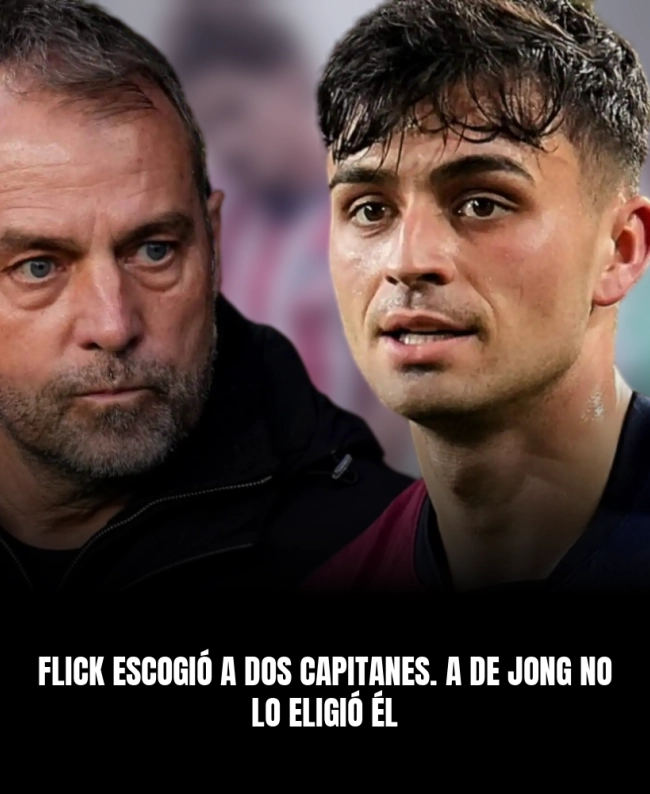 Flick escogió a dos capitanes. A De Jong no lo eligió él Flick escogió a dos capitanes. A De Jong no lo eligió él