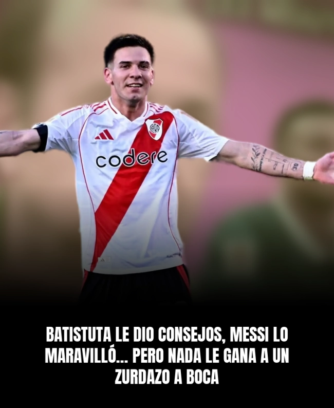 Batistuta le dio consejos, Messi lo maravilló... pero nada le gana a un zurdazo a Boca Batistuta le dio consejos, Messi lo maravilló... pero nada le gana a un zurdazo a Boca