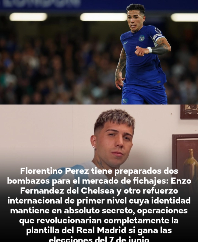 Bombazo: Florentino tiene cerrados dos fichajes galácticos si gana las elecciones - Enzo Fernández y un nombre secreto que sacudirá el Bernabéu Bombazo: Florentino tiene cerrados dos fichajes galácticos si gana las elecciones - Enzo Fernández y un nombre secreto que sacudirá el Bernabéu