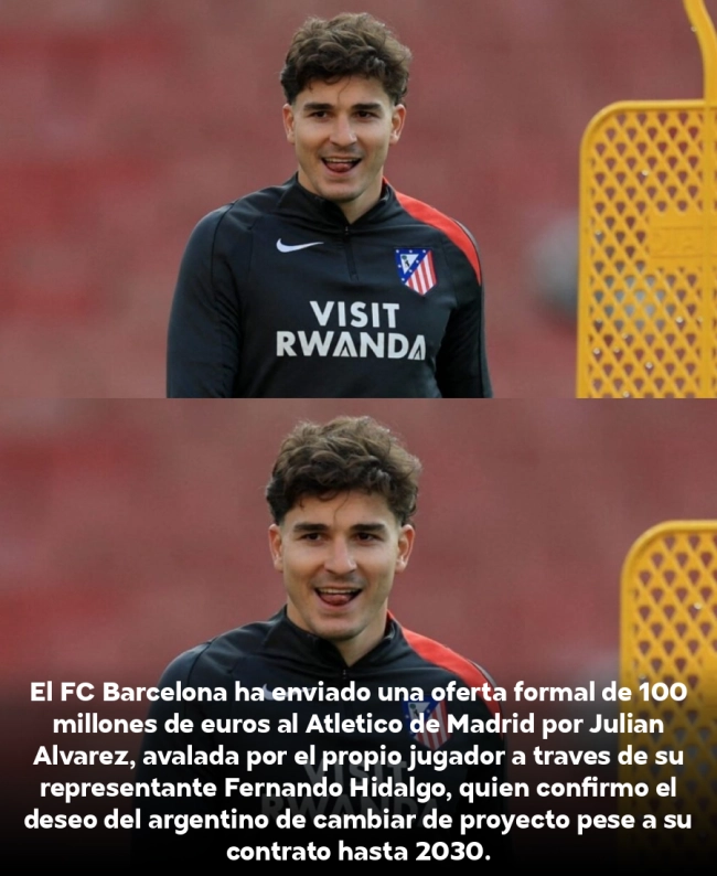Bombazo: Barça ofrece 100 millones por Julián Álvarez y el argentino presiona para salir del Atlético