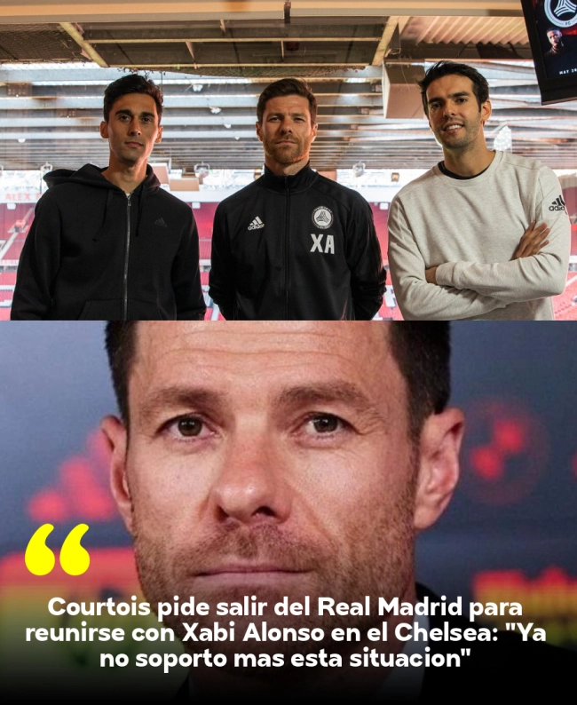 Courtois pide salir del Real Madrid para reunirse con Xabi Alonso en el Chelsea: 