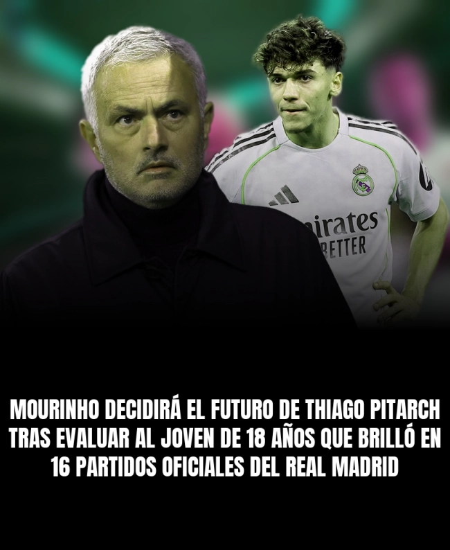 Mourinho decidirá el futuro de Thiago Pitarch tras evaluar al joven de 18 años que brilló en 16 partidos oficiales del Real Madrid