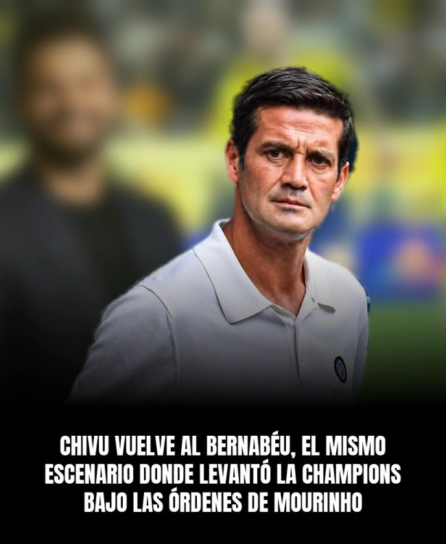 Chivu vuelve al Bernabéu, el mismo escenario donde levantó la Champions bajo las órdenes de Mourinho Chivu vuelve al Bernabéu, el mismo escenario donde levantó la Champions bajo las órdenes de Mourinho