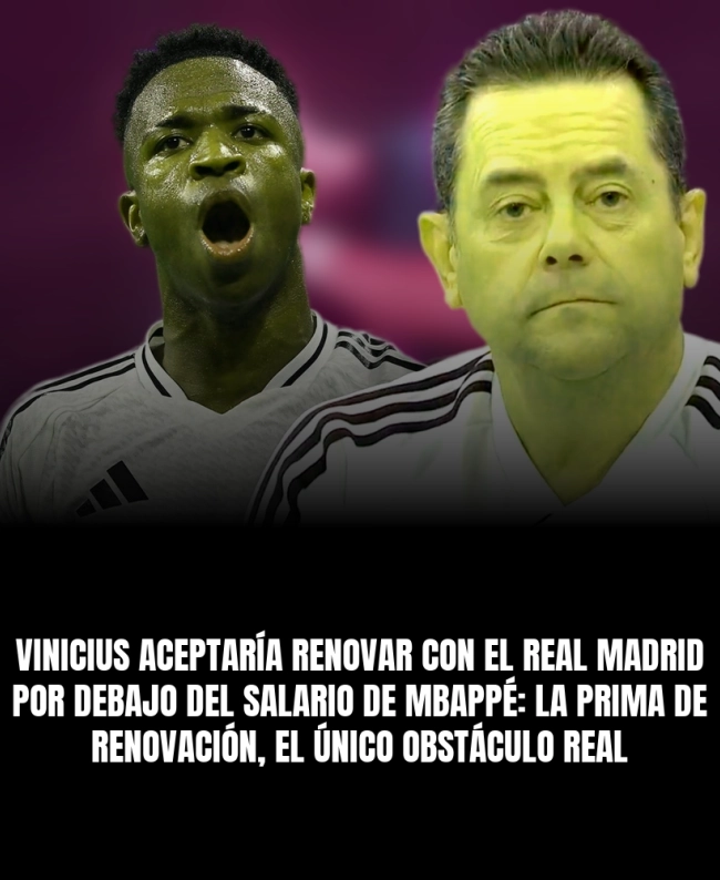 Vinicius aceptaría renovar con el Real Madrid por debajo del salario de Mbappé: la prima de renovación, el único obstáculo real