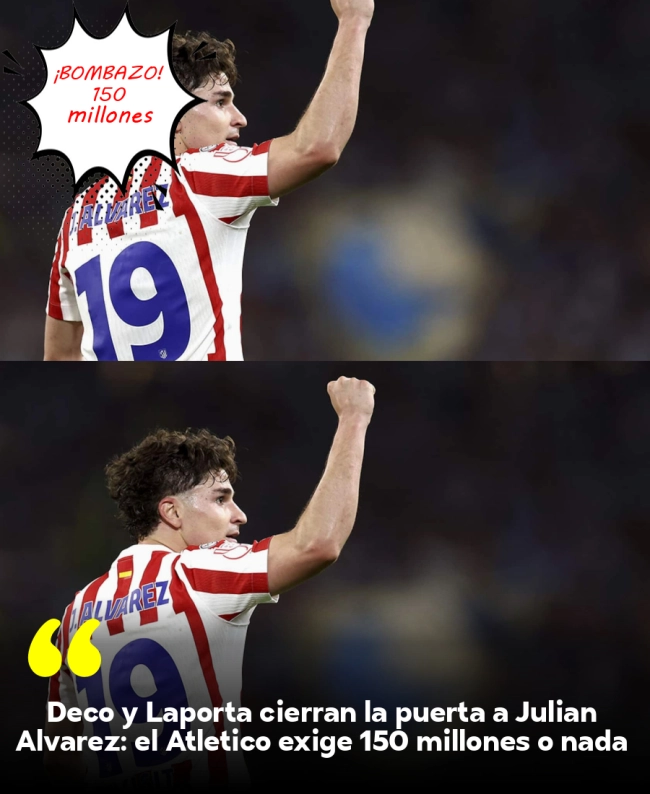 Deco y Laporta cierran la puerta a Julián Álvarez: el Atlético exige 150 millones o nada