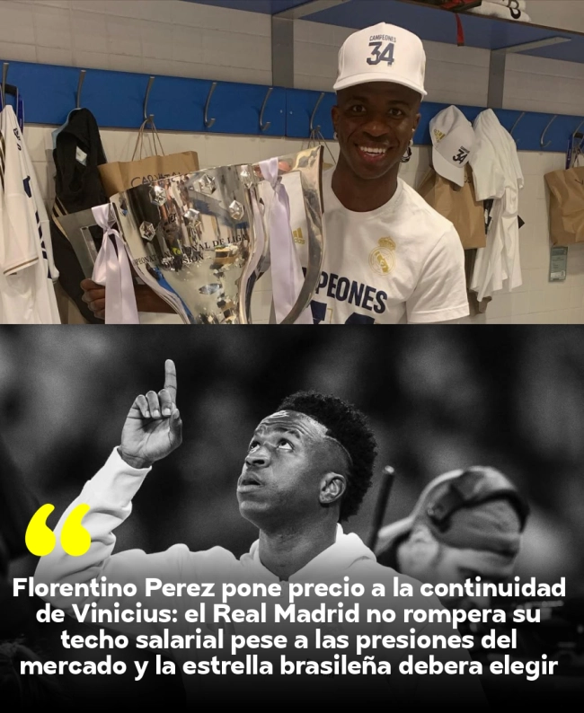 Florentino Pérez pone precio a la continuidad de Vinícius: el Real Madrid no romperá su techo salarial pese a las presiones del mercado y la estrella brasileña deberá elegir entre adaptarse o buscar una oferta millonaria en Europa
