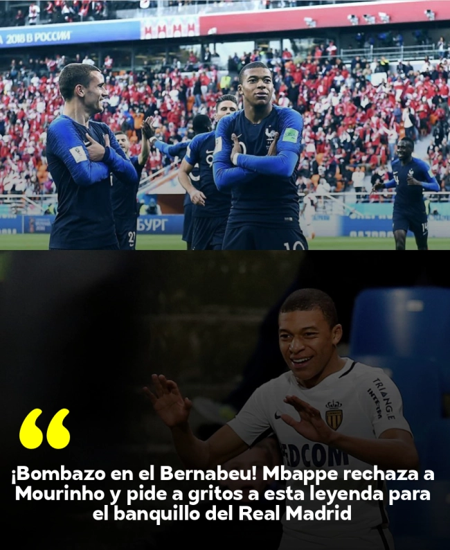 ¡Bombazo en el Bernabéu! Mbappé rechaza a Mourinho y pide a gritos a esta leyenda para el banquillo del Real Madrid