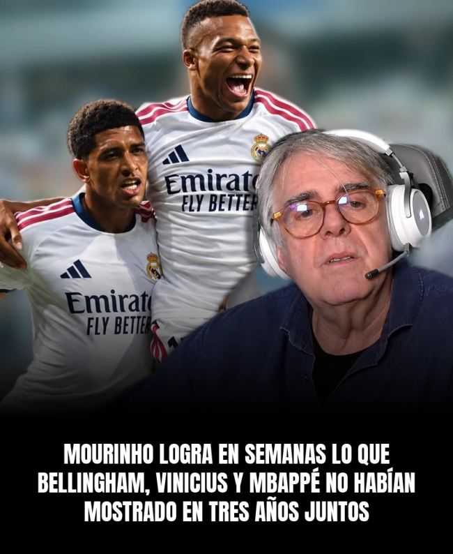 Mourinho logra en semanas lo que Bellingham, Vinicius y Mbappé no habían mostrado en tres años juntos Mourinho logra en semanas lo que Bellingham, Vinicius y Mbappé no habían mostrado en tres años juntos