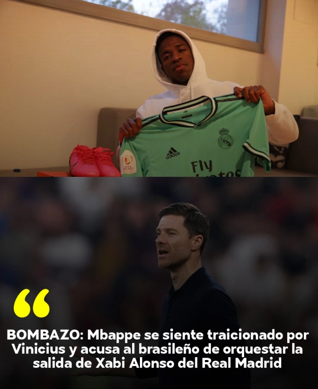 BOMBAZO: Mbappé se siente traicionado por Vinícius y acusa al brasileño de orquestar la salida de Xabi Alonso del Real Madrid