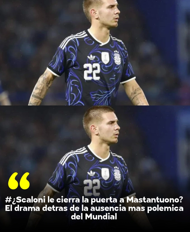 #¿Scaloni le cierra la puerta a Mastantuono? El drama detrás de la ausencia más polémica del Mundial