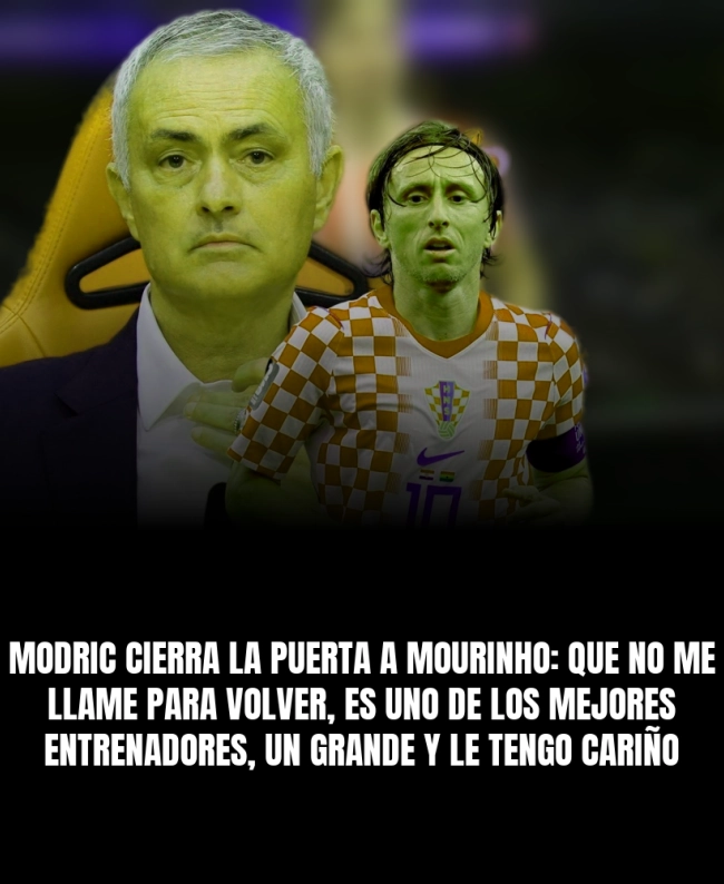 Modric cierra la puerta a Mourinho: 