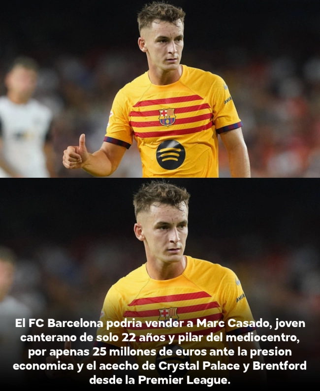 BOMBAZO: El Barça sacrifica a la joya Casadó por 25 millones ante la crisis económica BOMBAZO: El Barça sacrifica a la joya Casadó por 25 millones ante la crisis económica