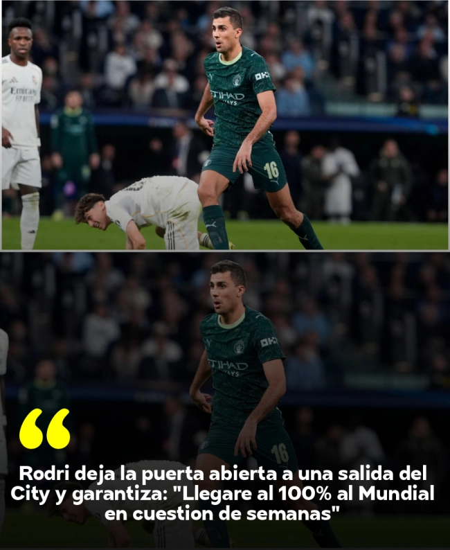 Rodri deja la puerta abierta a una salida del City y garantiza: