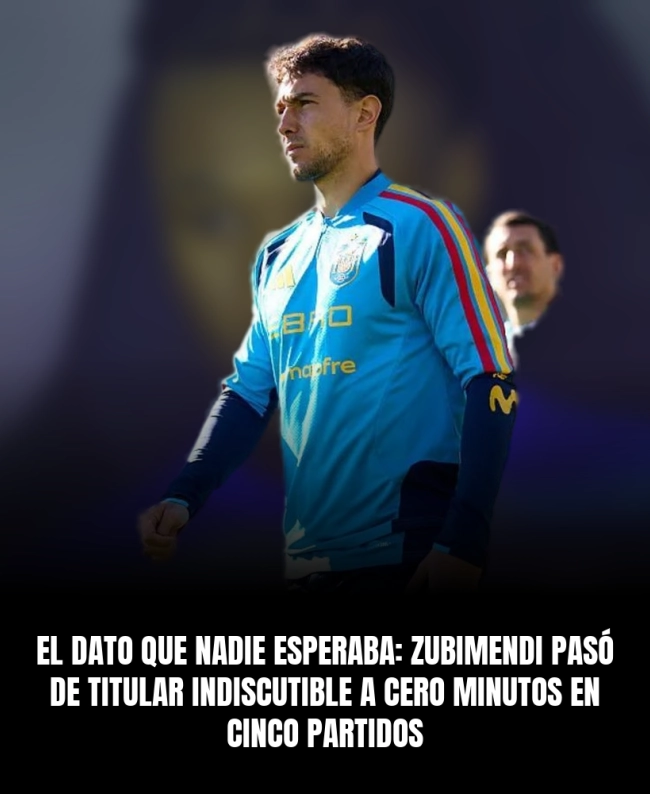 El dato que nadie esperaba: Zubimendi pasó de titular indiscutible a cero minutos en cinco partidos