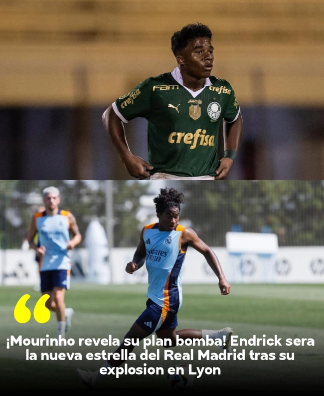 ¡Mourinho revela su plan bomba! Endrick será la nueva estrella del Real Madrid tras su explosión en Lyon
